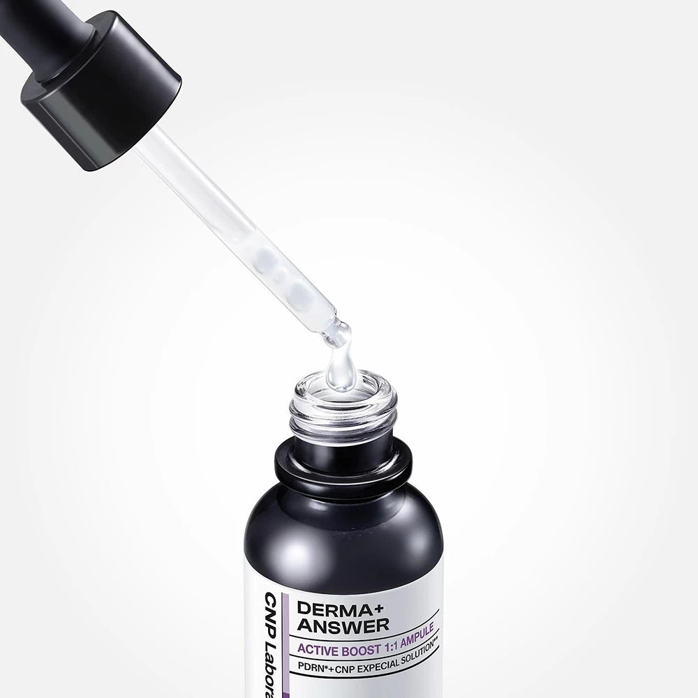 CNP LABORATORY Derma Answer Active Boost PDRN Ampulle – Gesichtsserum mit Natrium-PDRN & Lactobacillus-Ferment zur Hautfeuchtigkeit und Hautkomfort - 30 ml