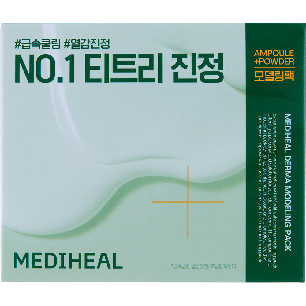 MEDIHEAL Derma Modeling Pack Teatree Calming - masca de fata formulata cu Tea Tree si panthenol, care contribuie la calmarea pielii si la echilibrarea excesului de sebum - 28 gr
