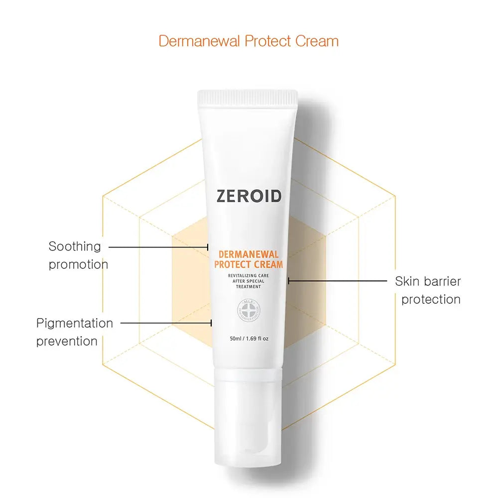 ZEROID Dermanewel Protect - Gesichtscreme mit Panthenol und Niacinamid zur Beruhigung der Haut und Vorbeugung von Pigmentierung - 50 ml