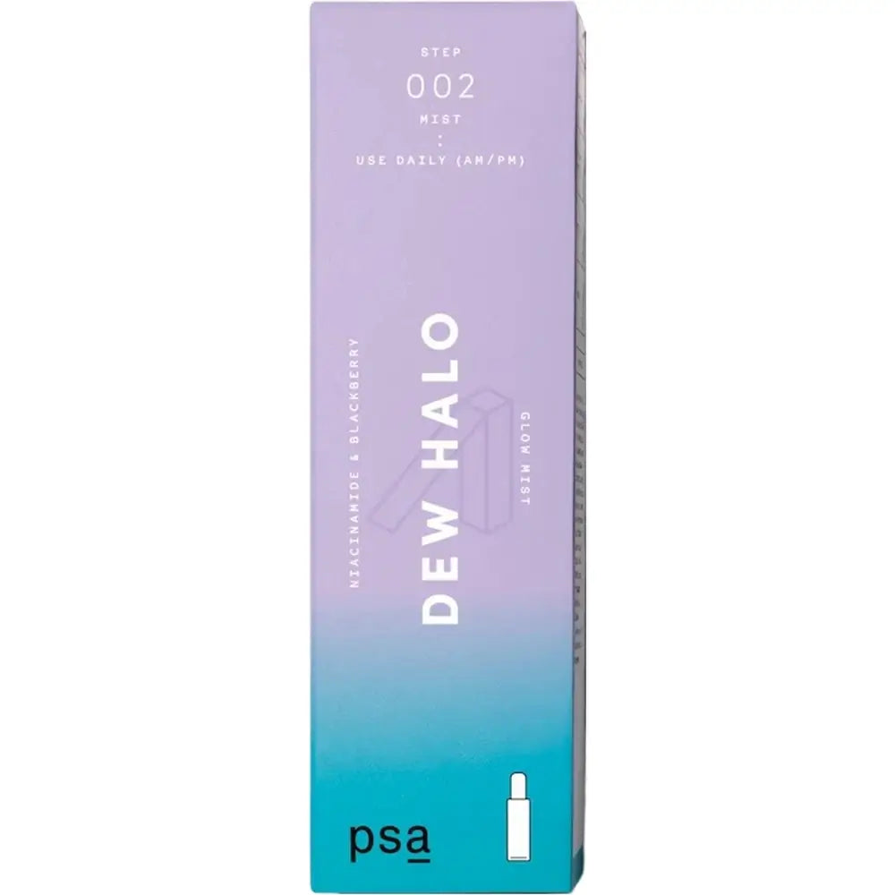 PSA Dew Halo Niacinamid & Brombeer Glanznebel - Gesichtsnebel mit 5% Niacinamid und Brombeerextrakt zur Minimierung der Poren und Verbesserung der Hautleuchtkraft - 50 ml