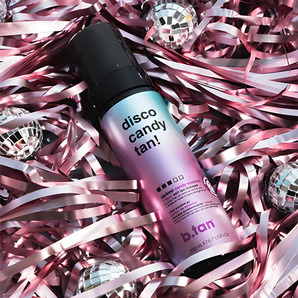 B.tan Disco Candy Selbstbräunungsmousse Stufe 3 - Schnell & Langanhaltend, Süßer Duft, 200 ml