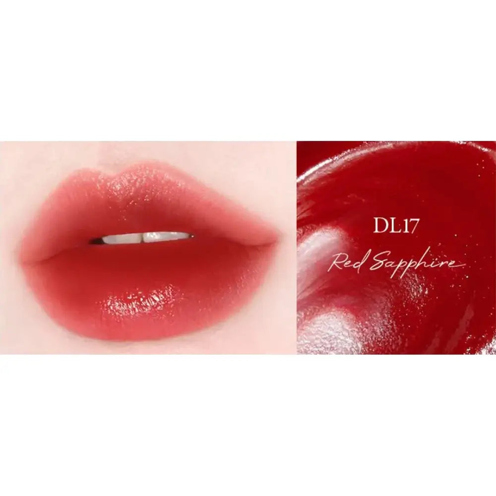 BLACK ROUGE Double Layer Over Velvet 3 - Lippenstift mit intensen Pigmenten und feuchtigkeitsspendenden Inhaltsstoffen, für langanhaltende Feuchtigkeit und Farbe - 4,1gr - DL17 Red Sapphire