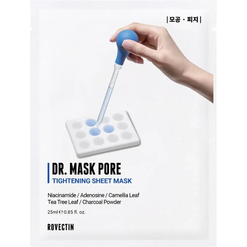 ROVECTIN DR. Mask Pore - Gesichtsmaske mit Gerbstoffkomplex und Aktivkohle für Poren und Talgkontrolle - 25 ml