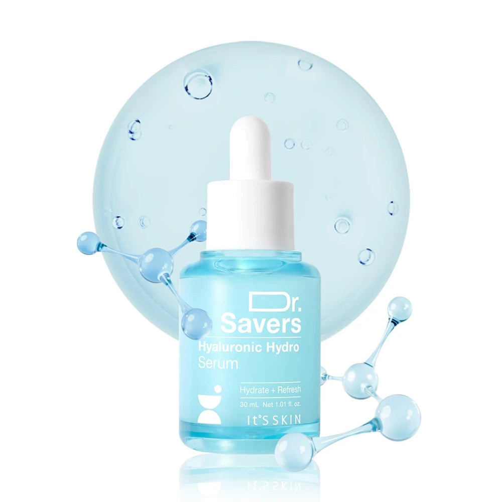 IT'S SKIN Dr. Savers Hyaluronic Serum - Gesichtsserum mit Hyaluronsäure und Panthenol für Feuchtigkeit und Hautkomfort - 30 ml