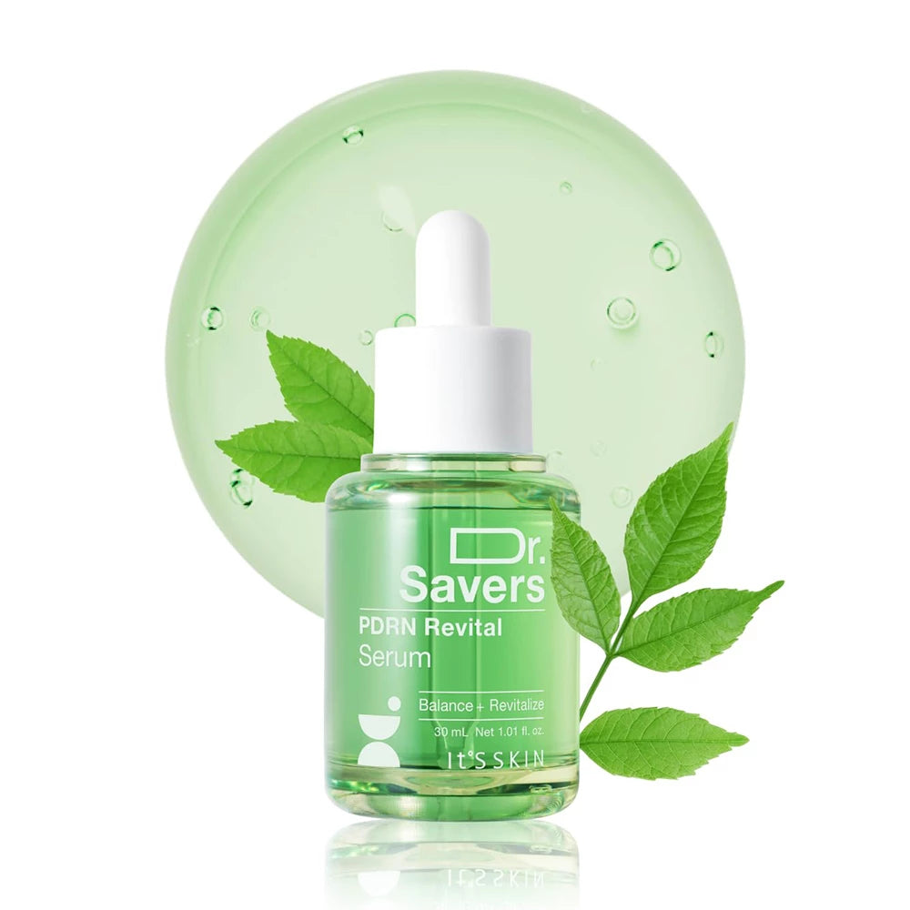 IT'S SKIN Dr. Savers PDRN Revital Serum - Gesichtsserum mit Hydrolyzed DNA (pflanzliches PDRN) und Ceramid NP, das zur Hautregeneration und Aufrechterhaltung der Hautbarriere beiträgt - 30 ml
