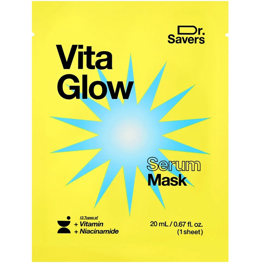 Dr. Savers Vita Glow Maskenblatt Gesichtsmaske 18 ml