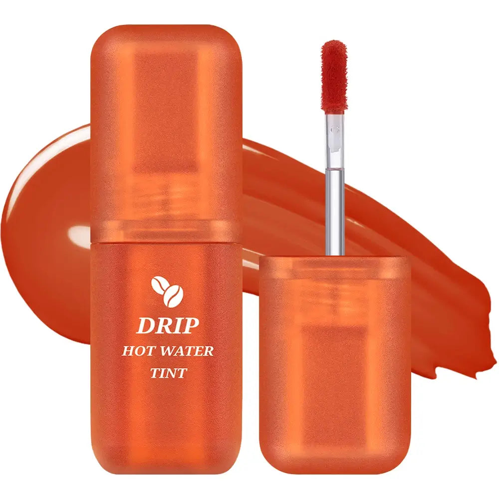 BLACK ROUGE Drip Hot Water Tint - Lippenfarbe mit Kaffee-Extrakten und feuchtigkeitsspendenden Inhaltsstoffen, für hydratisierte Lippen und langanhaltende Farbe - 4,5 g - LV6 Honey Roasting