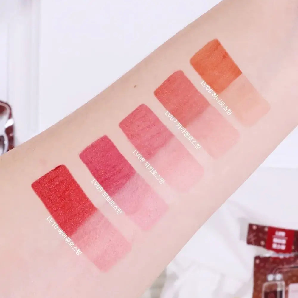 BLACK ROUGE Drip Hot Water Tint - Lippenfarbe mit Kaffee-Extrakten und feuchtigkeitsspendenden Inhaltsstoffen, für hydratisierte Lippen und langanhaltende Farbe - 4,5 g - LV6 Honey Roasting