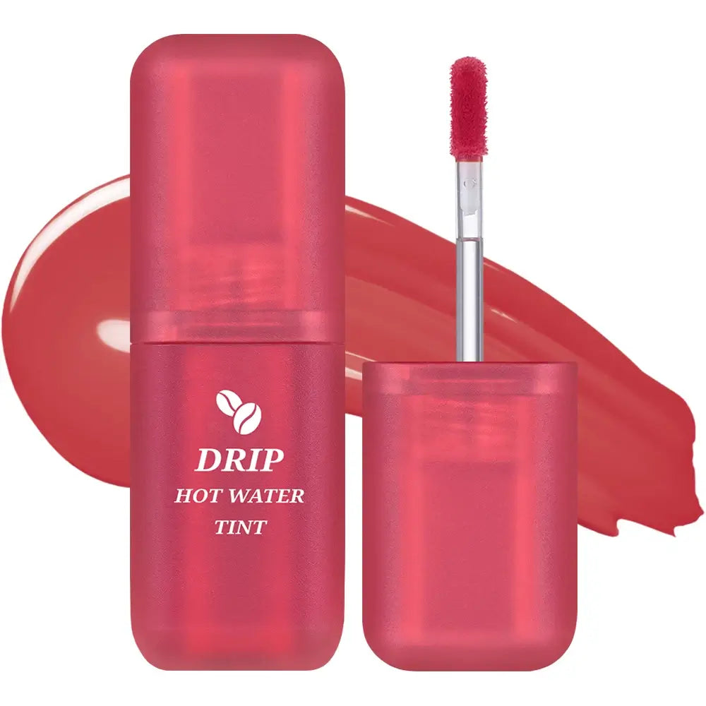BLACK ROUGE Drip Hot Water Tint - Lippenstift mit Kaffee und Koffein - 4,5 g - LV8 Peach Roasting