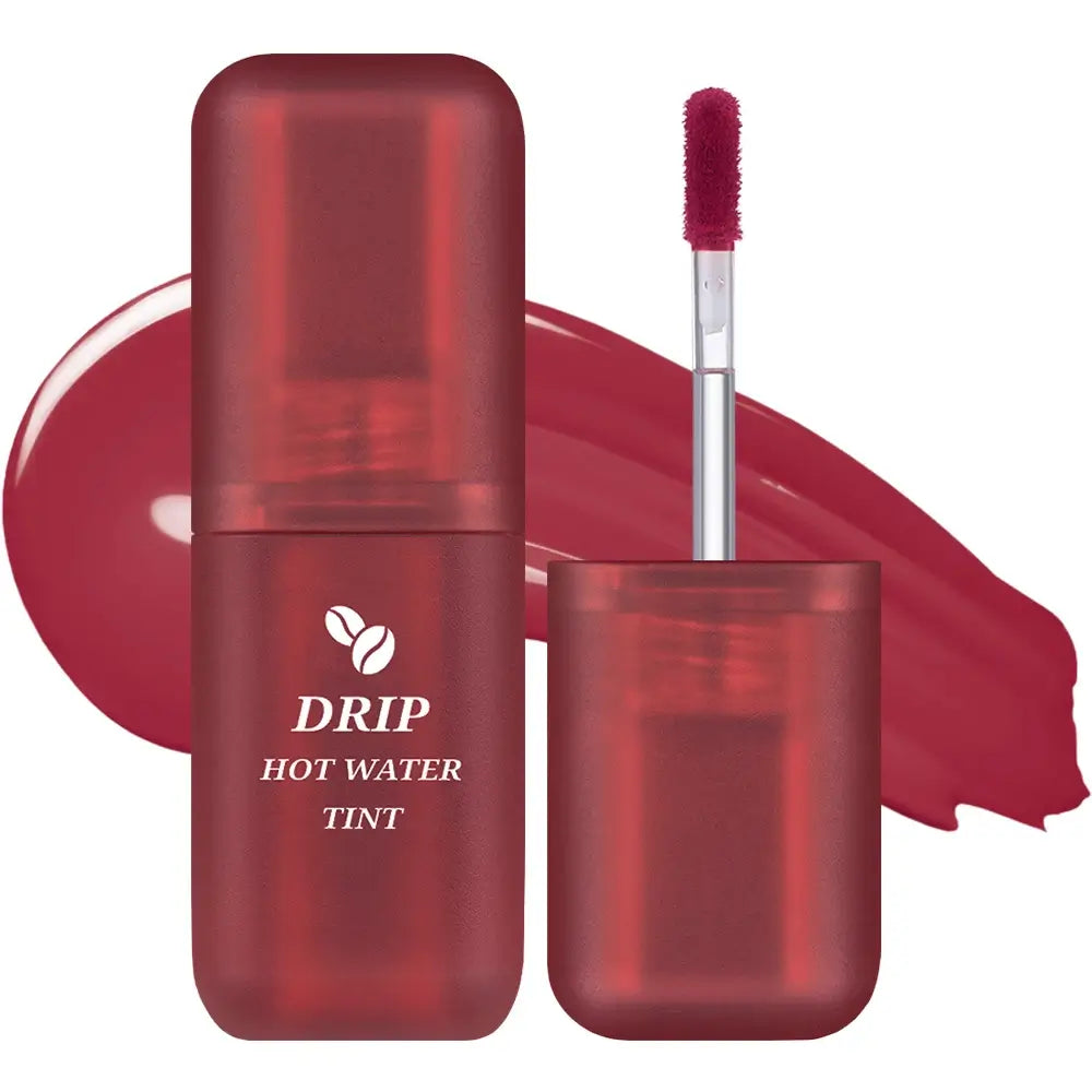 BLACK ROUGE Drip Hot Water Tint - Lippenfarbe formuliert mit Kaffee und feuchtigkeitsspendenden Inhaltsstoffen, die zur Lippenhydratation und zum Komfort beitragen - 4,5 gr - LV9 Mauve Roasting