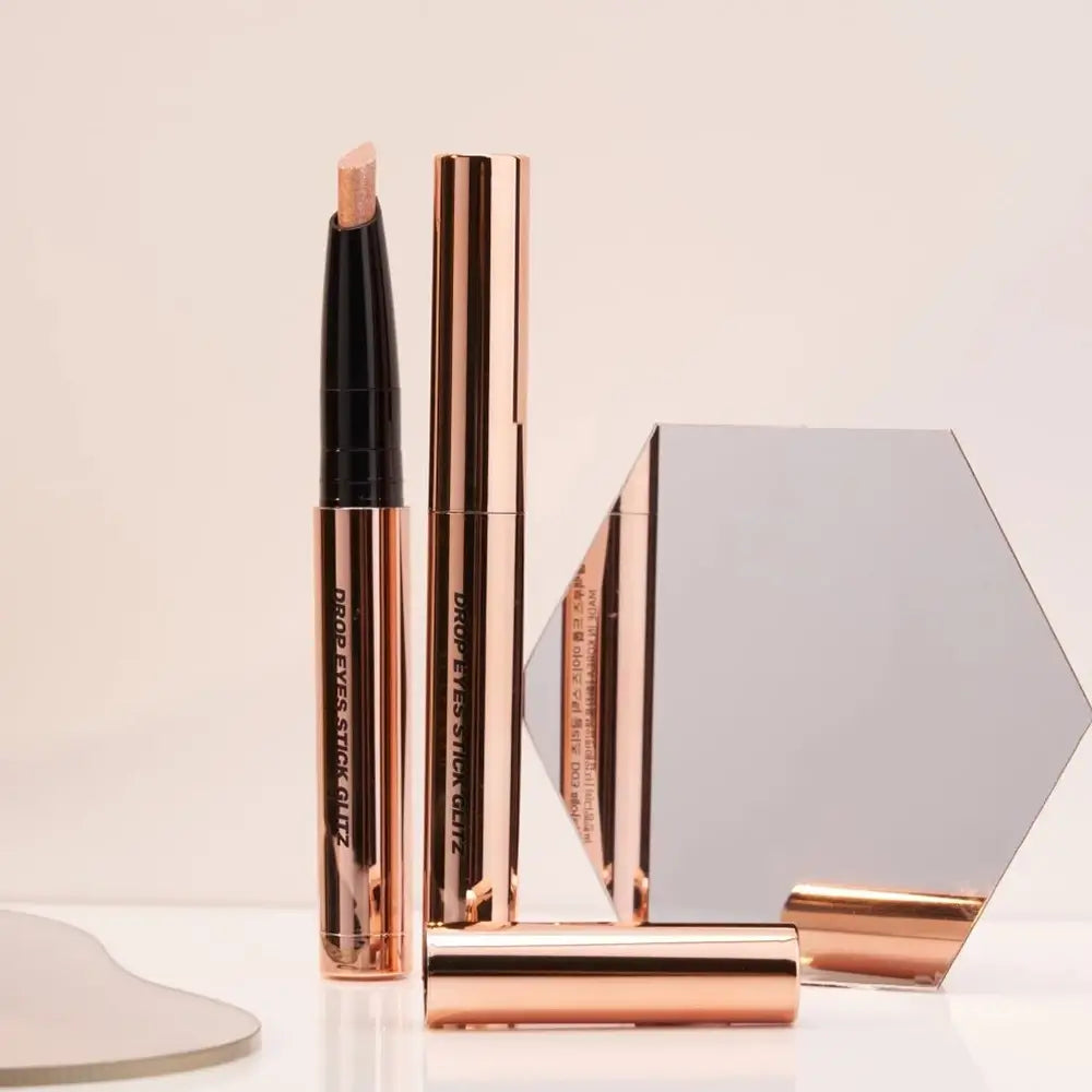 BLACK ROUGE Drop Eyes Stick Glitz Lidschatten Stift D03 Fairy Glitz - Holografischer Glanz und Wasserfest, 1,2g