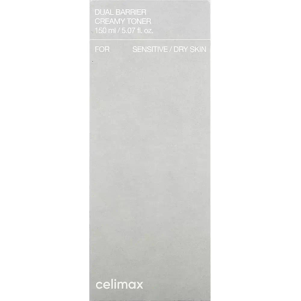 CELIMAX Dual Barrier Toner Cremos - Intensive Hydration and Skin Barrier Repair, 150 ml