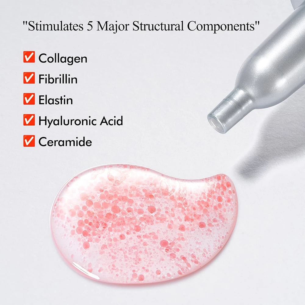 MADECA DERMA Elastic Firming Microbiome Ampoule - Gesichtsserum formuliert mit Niacinamid und Beta-Glucan, das zur Hautfeuchtigkeit und zum Hautkomfort beiträgt - 7 ml x 5 Stück