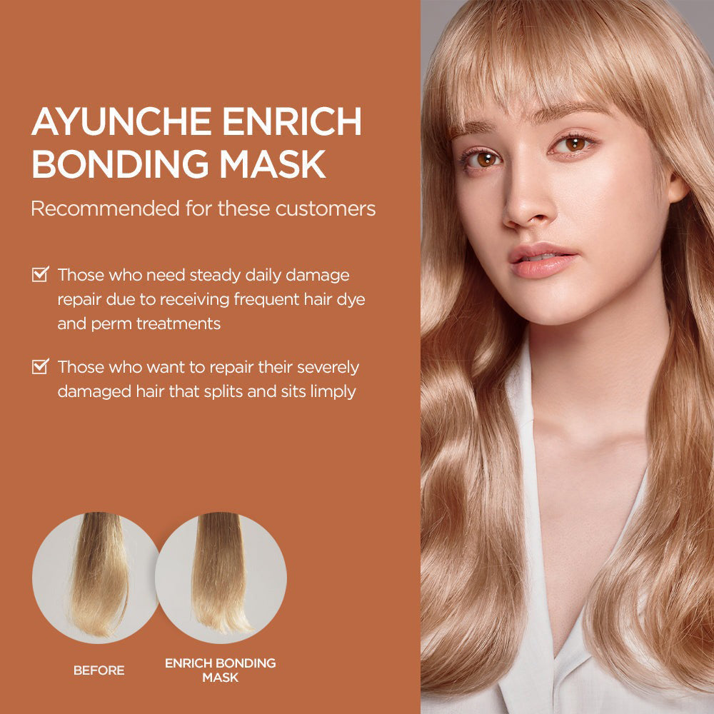 AYUNCHE Enrich Bonding Mask Haarkur - Nährung und Elastizität, 200 ml