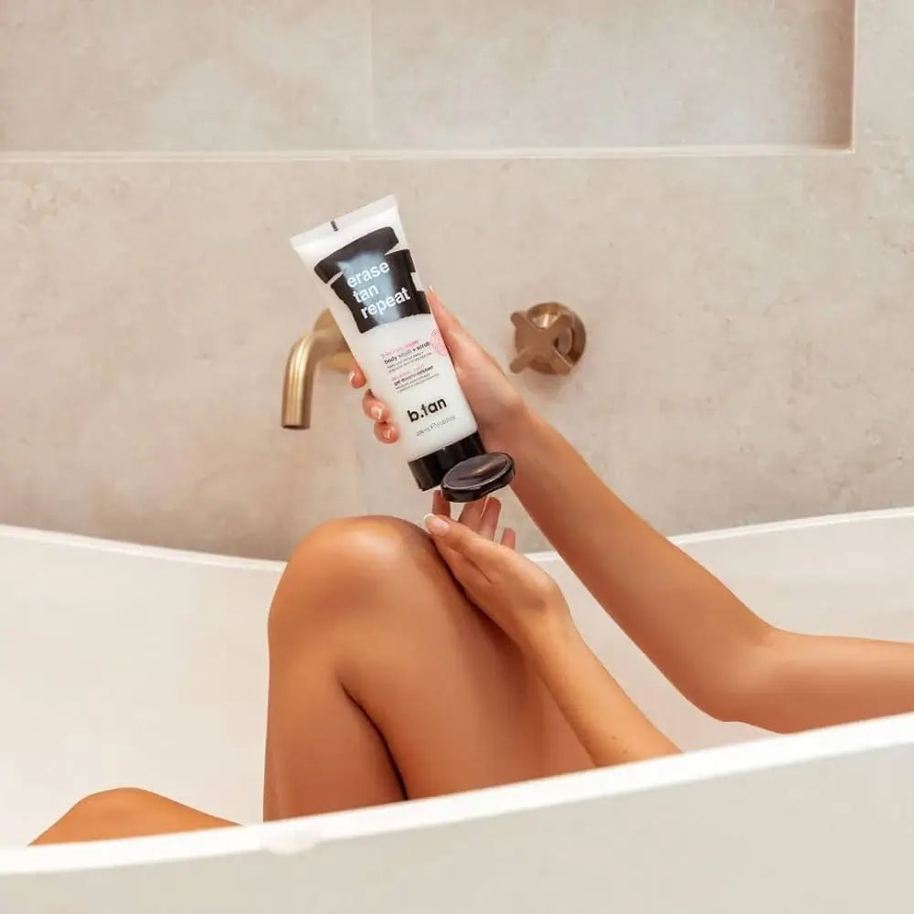 B.tan Erase Tan Repeat Duschgel Peeling