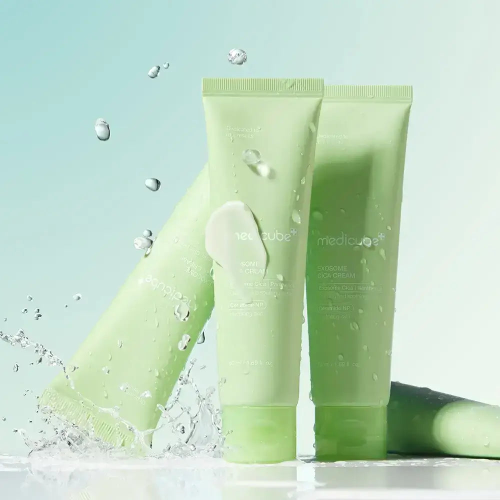 MEDICUBE Exosome Cica Reparations-Gesichtscreme Beruhigend - Intensive Feuchtigkeitspflege und Regeneration für empfindliche Haut, 50 ml