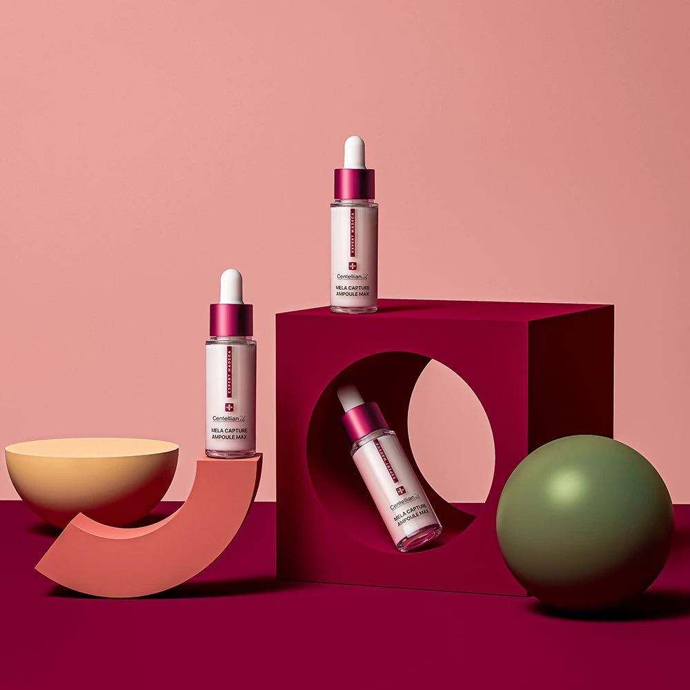 CENTELLIAN24 Expert Madeca Mela Capture Ampoule Max - Gesichtsserum mit MadeWhite Max und Niacinamid zur Korrektur von ungleichmäßigem Hautton und zur Reduzierung von Pigmentflecken - 3 x 15 ml