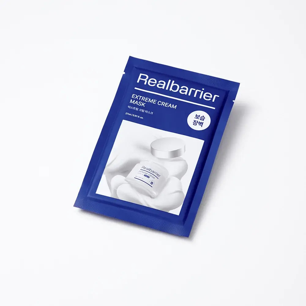 REAL BARRIER Extreme Cream Mask - Gesichtsmaske mit Madecassosid und Hyaluronsäure zur Beruhigung und Revitalisierung trockener, schuppiger und empfindlicher Haut, stärkt die Hautbarriere - 27 ml