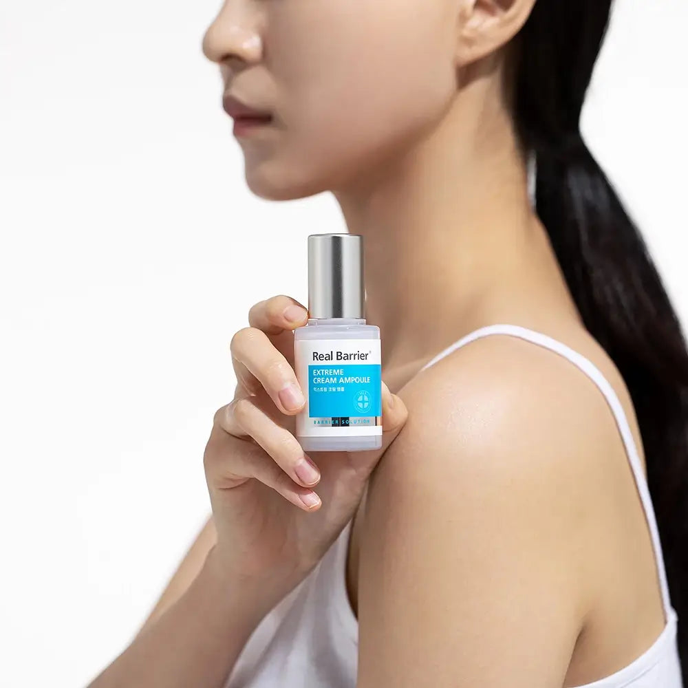 REAL BARRIER Extreme Cream Ampoule - Gesichtsserum mit Panthenol zur intensiven Hautfeuchtigkeit und Stärkung der Hautbarriere - 30 ml