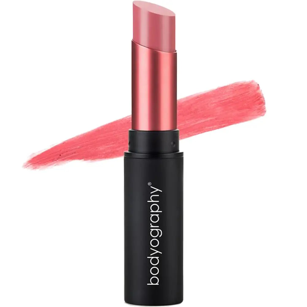 BODYOGRAPHY Fabric Texture - Lippenstift mit Jojobaöl und Kokosnussöl, der die Lippen mit Feuchtigkeit versorgt und für Komfort sorgt - 4,5 g - Sateen
