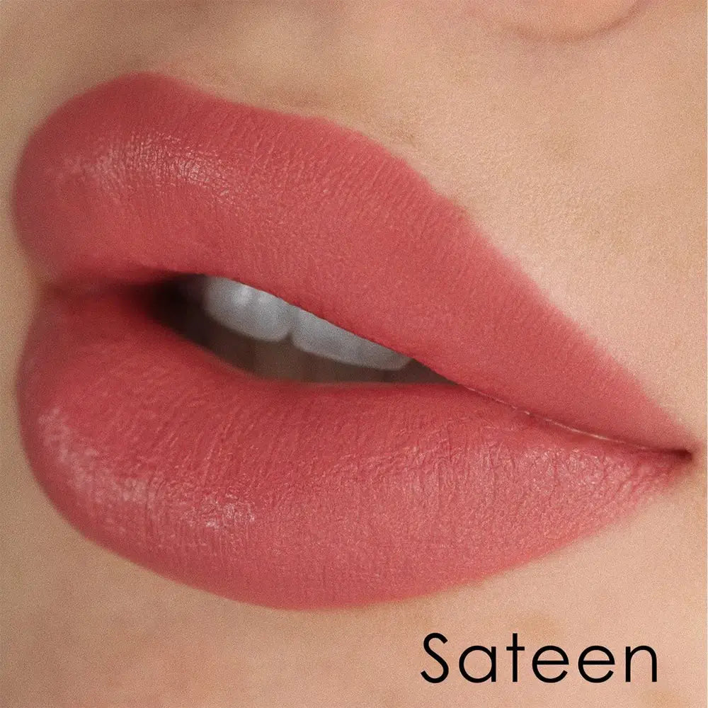 BODYOGRAPHY Fabric Texture - Lippenstift mit Jojobaöl und Kokosnussöl, der die Lippen mit Feuchtigkeit versorgt und für Komfort sorgt - 4,5 g - Sateen