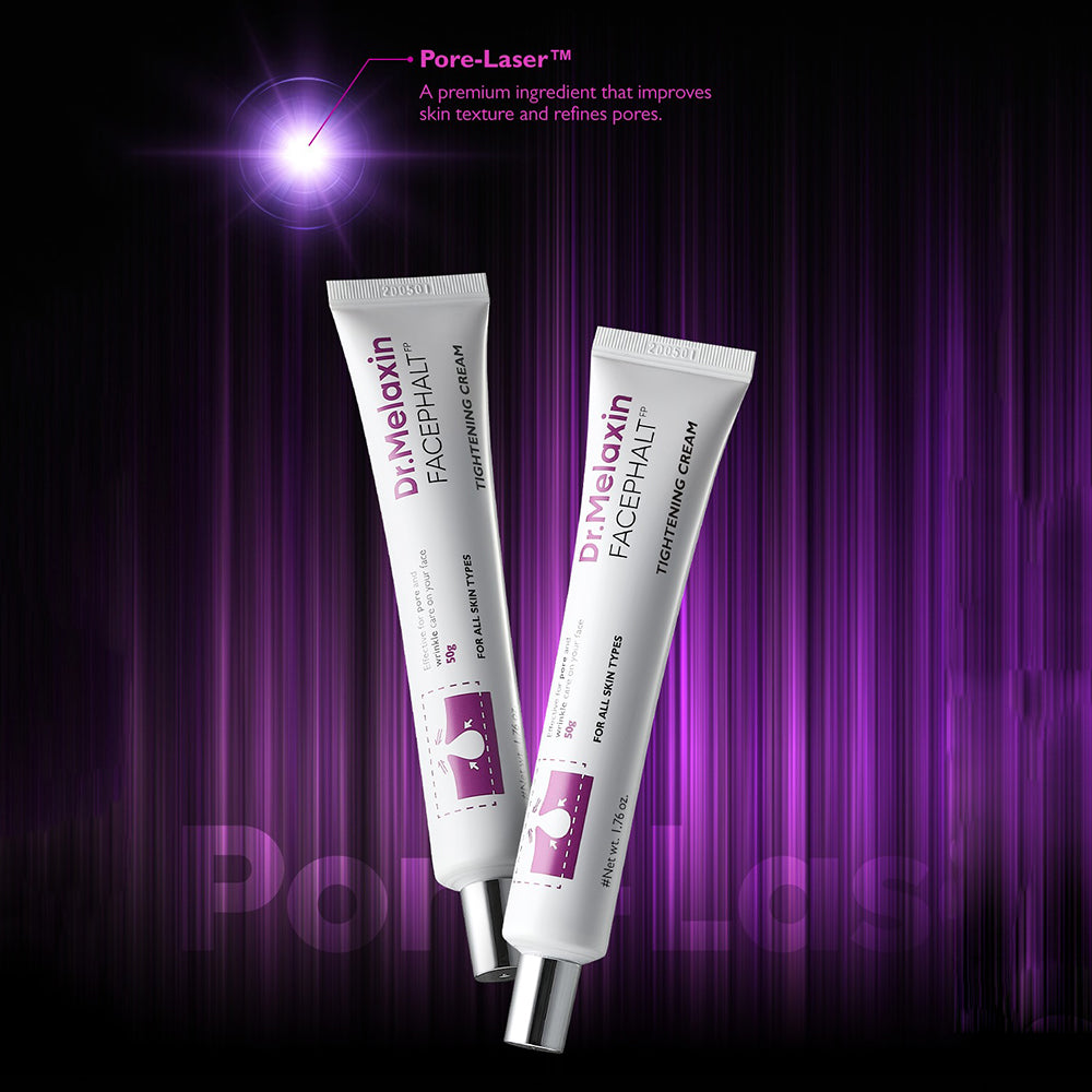 Dr. Melaxin Facephalt Straffende Gesichtscreme - Gesichtscreme mit Calamin und Bentonit, die dazu beiträgt, überschüssiges Talg zu reduzieren, das Erscheinungsbild von erweiterten Poren zu verbessern und die matte Haut aufrechtzuerhalten - 50 ml