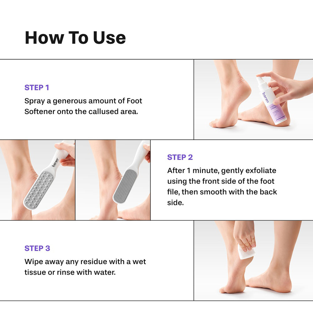 BAREN Foot Exfoliant Softener, 100 ml