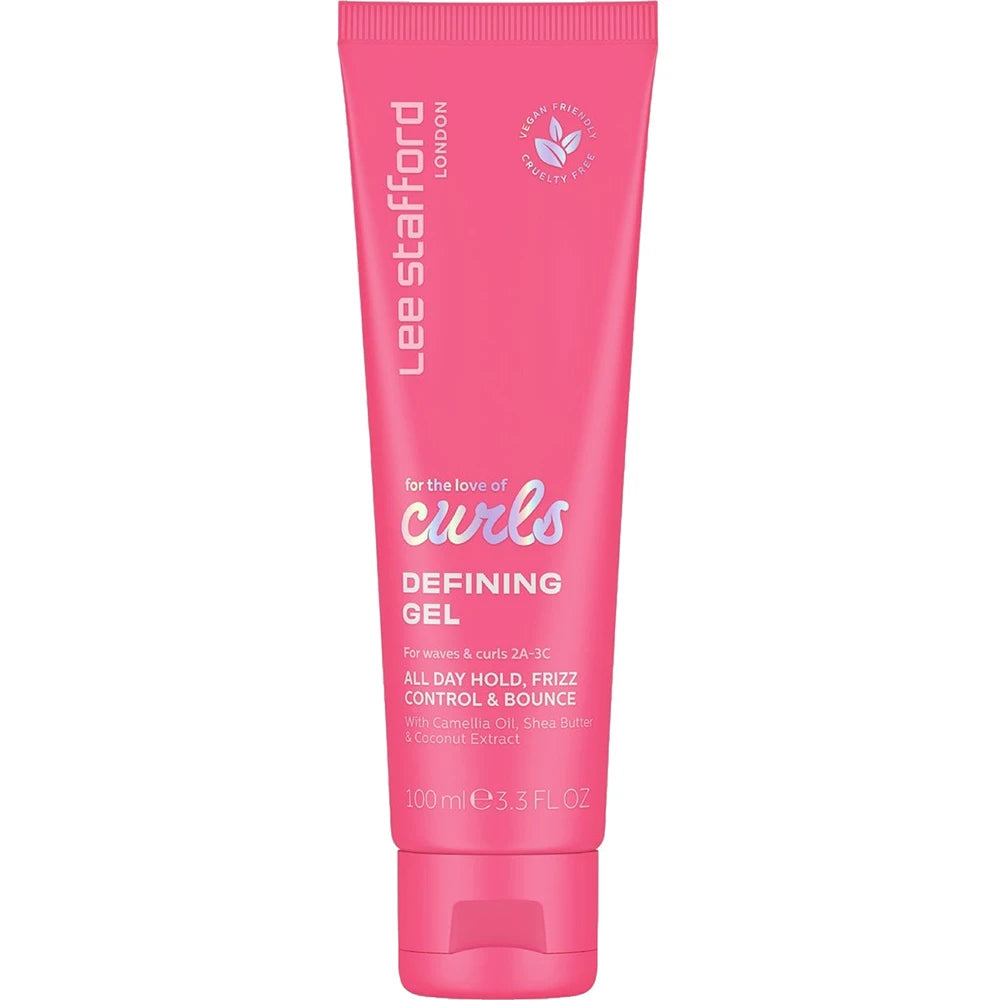 LEE STAFFORD For The Love Of Curls Defining Gel – Gel für Locken mit Kamelienöl und Sheabutter, definiert Locken und spendet Feuchtigkeit, ohne zu beschweren – 100 ml