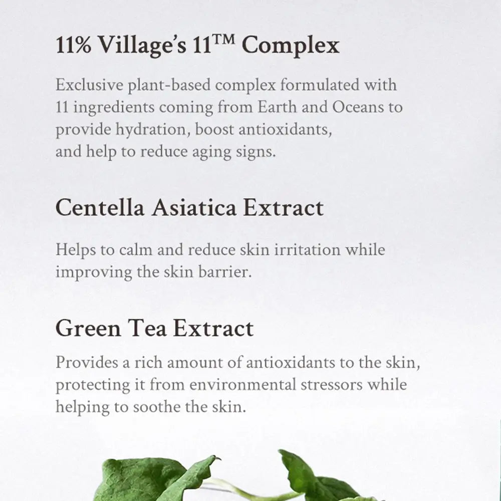 VILLAGE 11 FACTORY Fresh Dewy Green Cica Facial Serum