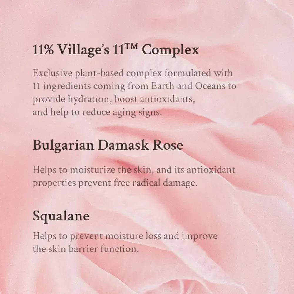 VILLAGE 11 FACTORY Fresh Dewy Rose Petal Facial Serum