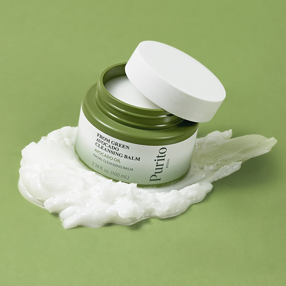 PURITO From Green Avocado Cleansing Balm - Reinigungsbalsam mit Avocadoöl und Grünkolextrakt zur Entfernung von Sonnenschutz, Schmutz und Unreinheiten - 100 ml