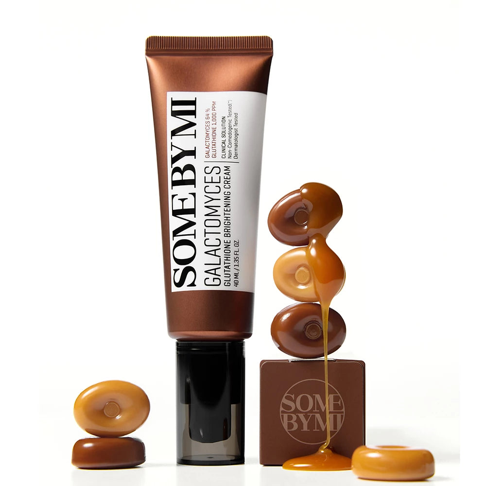 SOME BY MI Galactomyces Glutathione Brightening Cream - Gesichtscreme mit Galactomyces-Ferment und Glutathion zur Feuchtigkeitsversorgung trockener Haut und zur Erhaltung der Hautvitalität - 40 ml