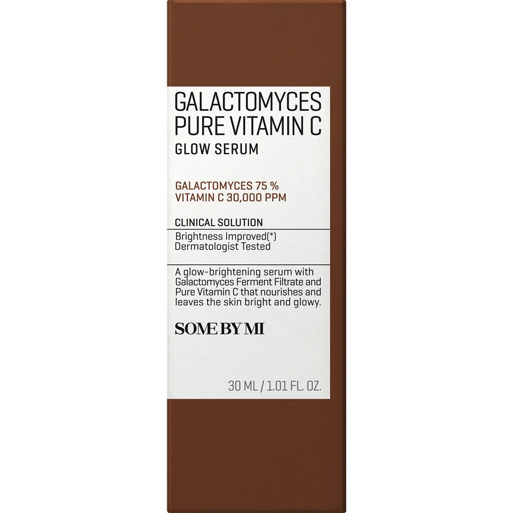 SOME BY MI Galactomyces Pure Vitamin C Glow Serum - Serum mit fermentierten Galactomyces und reinem Vitamin C für einen ebenmäßigen und strahlenden Teint - 30 ml