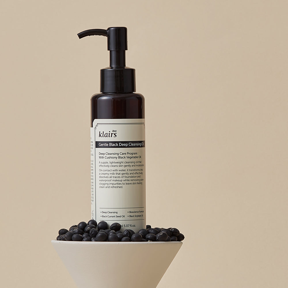 Dear Klairs Gentle Black Ulei de Curatare pentru Ten Gentle Black - Curatare Profunda si Calmanta pentru Sebum si Machiaj, 150 ml