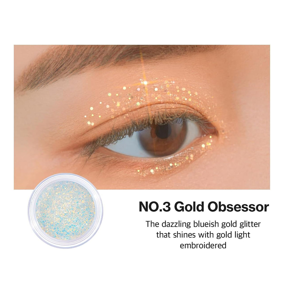 UNLEASHIA Get Loose Glitter Gel Mini - No.3 Gold Obsessor