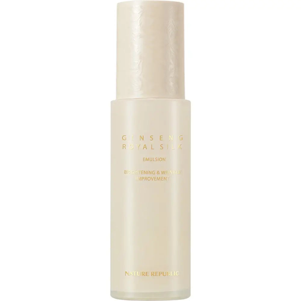 NATURE REPUBLIC Ginseng Royal Silk Emulsion Feuchtigkeitscreme für das Gesicht - Tiefenpflege und Ausstrahlung, 120 ml
