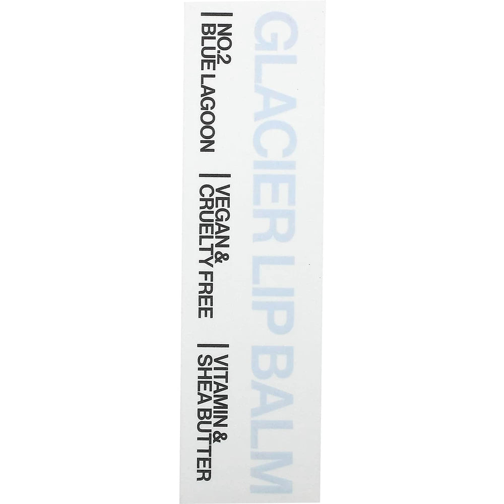 UNLEASHIA Glacier Vegan Balm Lippenbalsam Nr. 2 Blue Lagoon - Feuchtigkeit und Glanz, 3,3 g