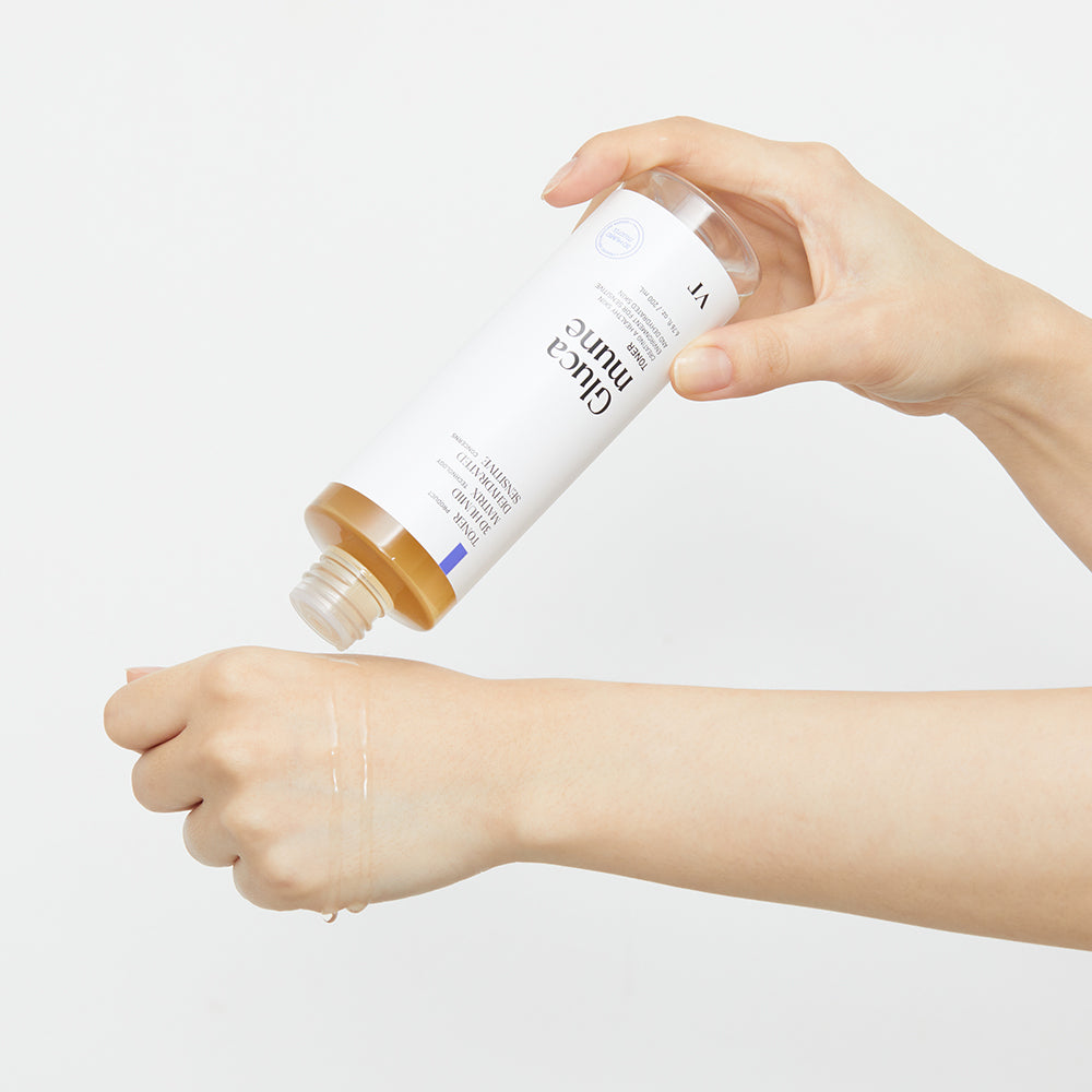 VT COSMETICS Glucamune Toner - Gesichtstoner mit Beta-Glucan und Panthenol zur Wiederherstellung des Feuchtigkeitshaushalts und zur Beruhigung der Haut - 200 ml