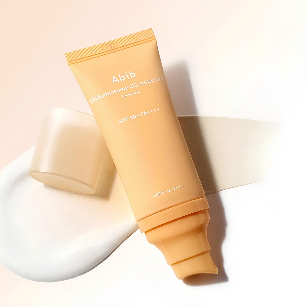 ABIB Glutathiosome CC Sunscreen Toning Tube SPF 50+ PA++++ - crema de fata formulata cu glutation si niacinamida, care contribuie la protectia solara si la uniformizarea nuantei tenului - 50 ml