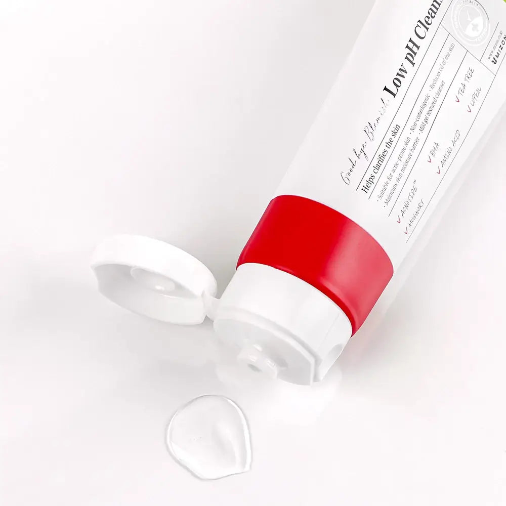 MIZON Good Bye Blemish Low ph Cleanser - Reinigungsgel mit Salicylsäure und Teebaumöl zur Behandlung und Vorbeugung von Hautunreinheiten wie Akne und Mitessern, zur Aufrechterhaltung des natürlichen Hautgleichgewichts - 100 ml