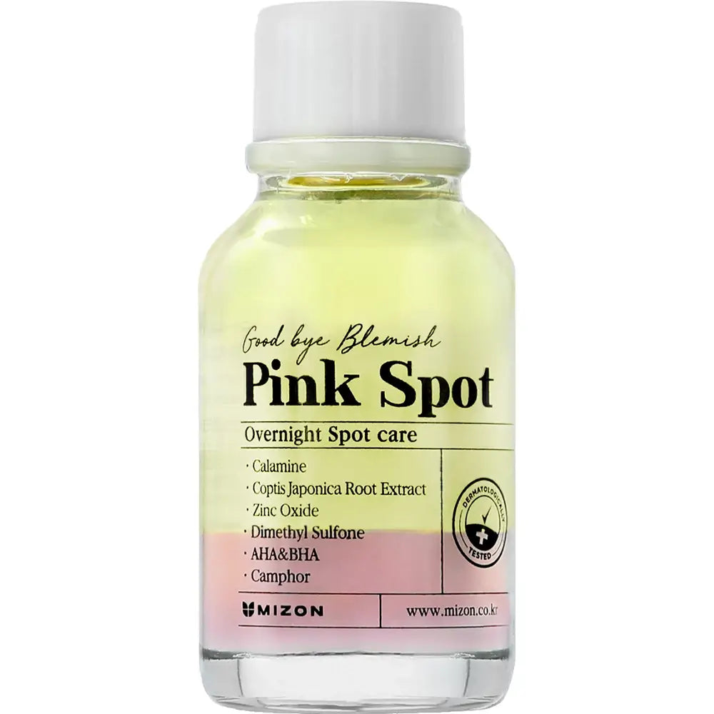 MIZON Good Bye Blemish Pink Spot - Gesichtsserum mit AHA- und Salicylsäure (BHA) zur Behandlung von Hautunreinheiten und zur Beruhigung akneanfälliger Haut - 19 ml