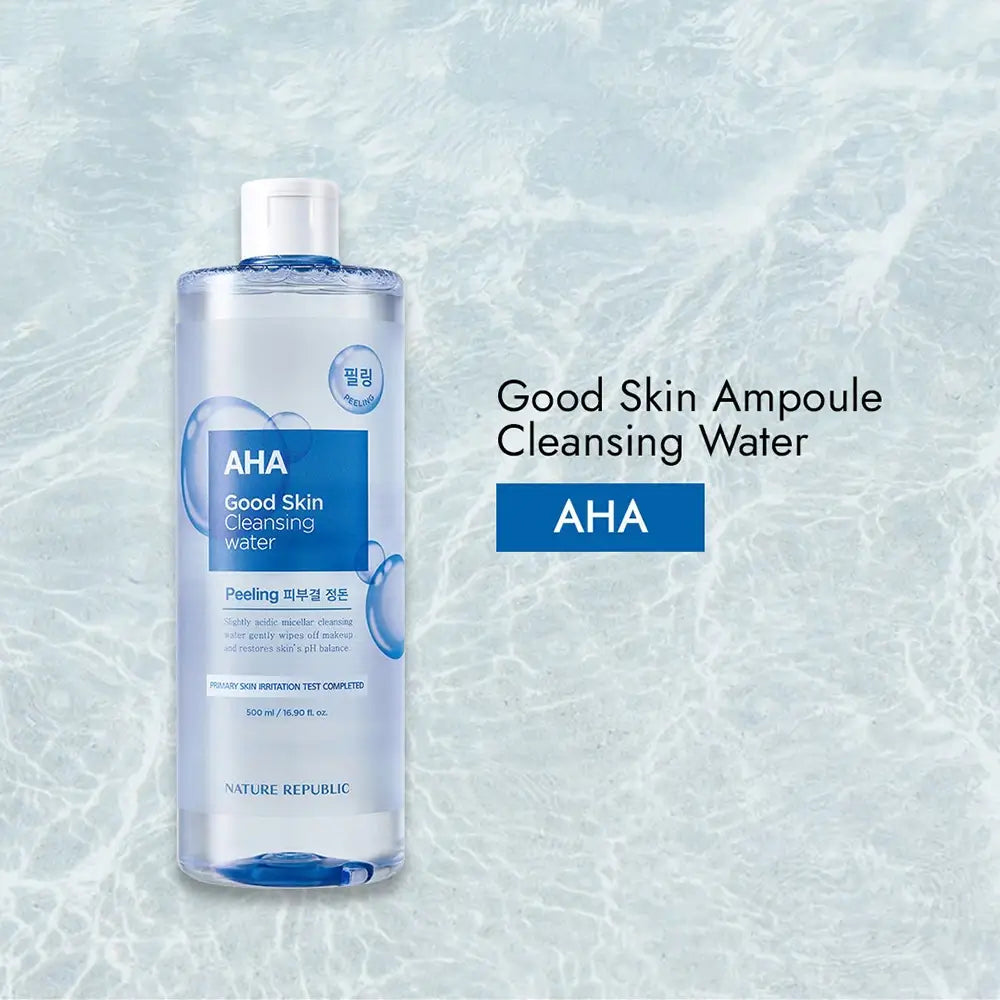NATURE REPUBLIC Good Skin Apa Micelara AHA - Sanfte Reinigung und tiefe Feuchtigkeitsversorgung, 500 ml
