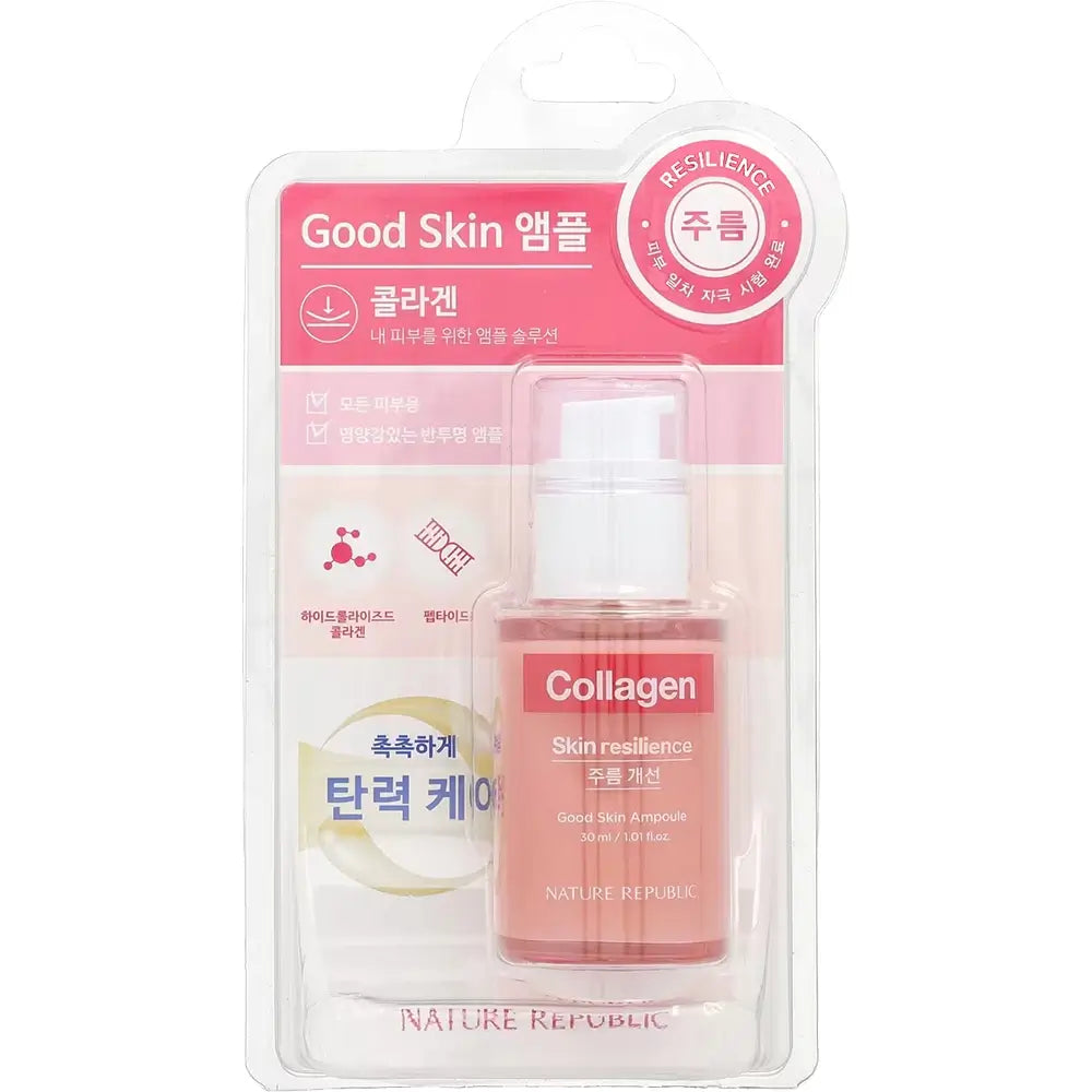 Nature Republic Good Skin Serum mit Kollagen - Intensive Straffung und Feuchtigkeitspflege, 30 ml
