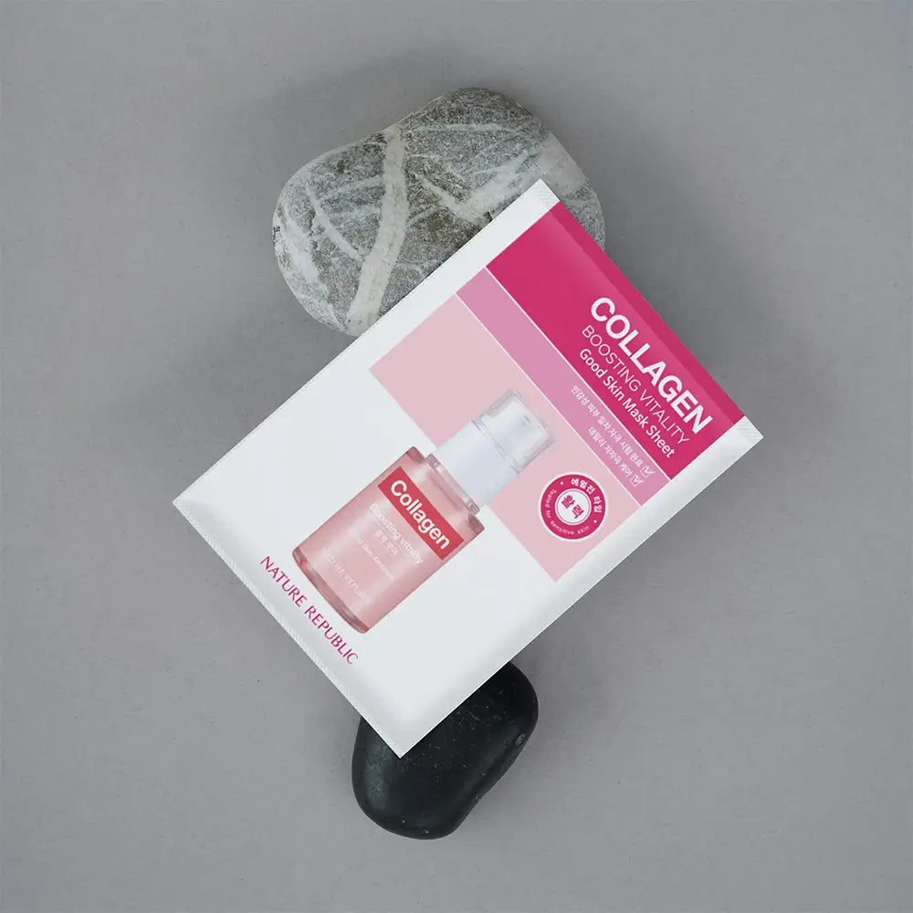 NATURE REPUBLIC Gute Haut Kollagen Gesichtsmaske - Intensive Feuchtigkeit und Festigkeit, 24 g