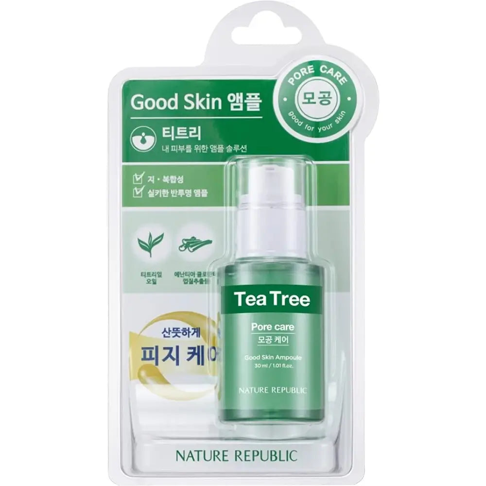 NATURE REPUBLIC Good Skin Ser pentru fata Tea Tree - Talgeregulierend und Mattierend, 30 ml