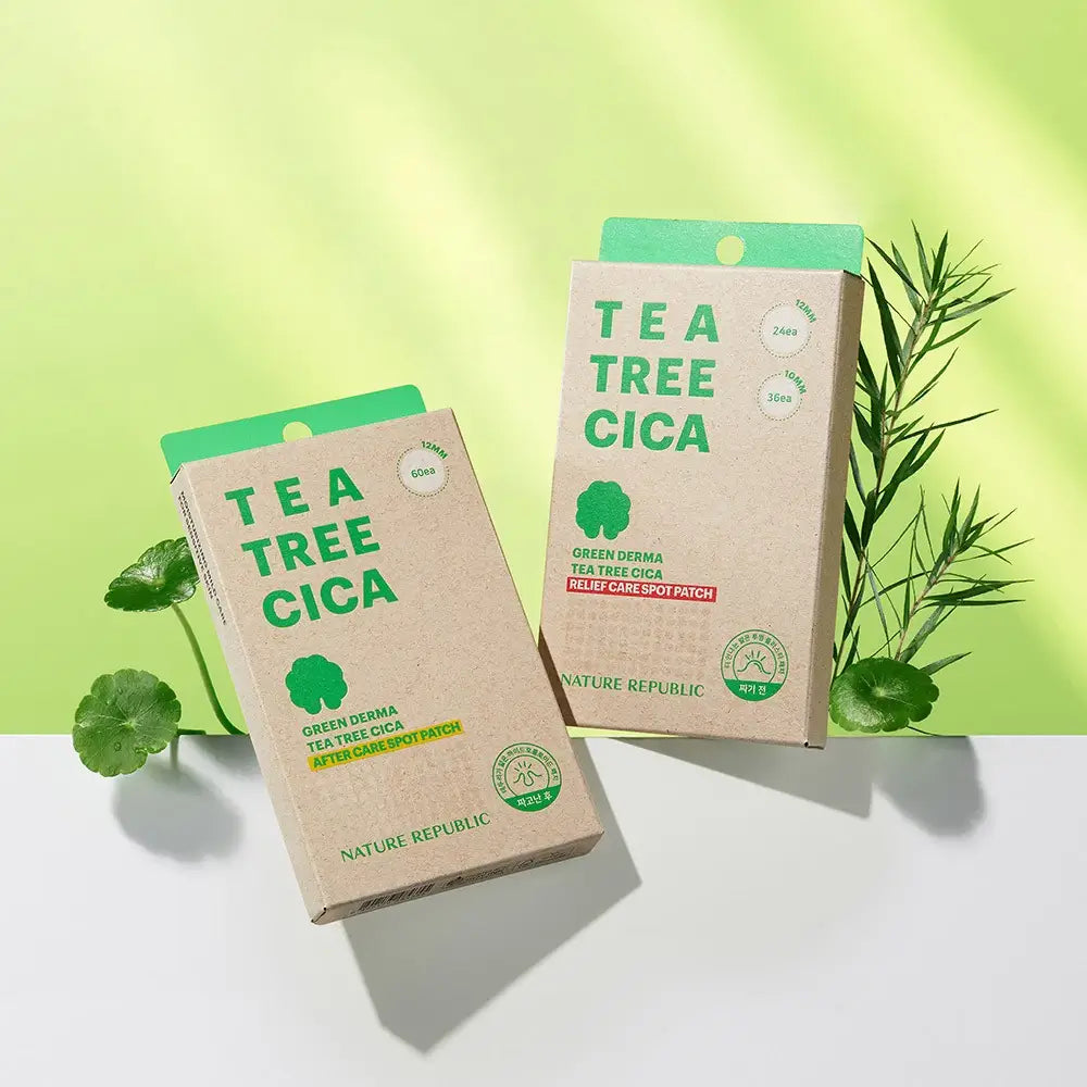 Green Derma Teebaum Cica Relief Care Spot Akne-Pflaster 60 Stk