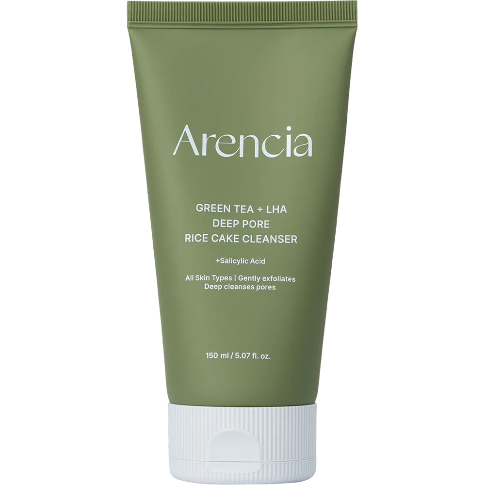ARENCIA Grüner Tee + LHA Tiefenreinigender Reis-Gesichtsreiniger, 150 g