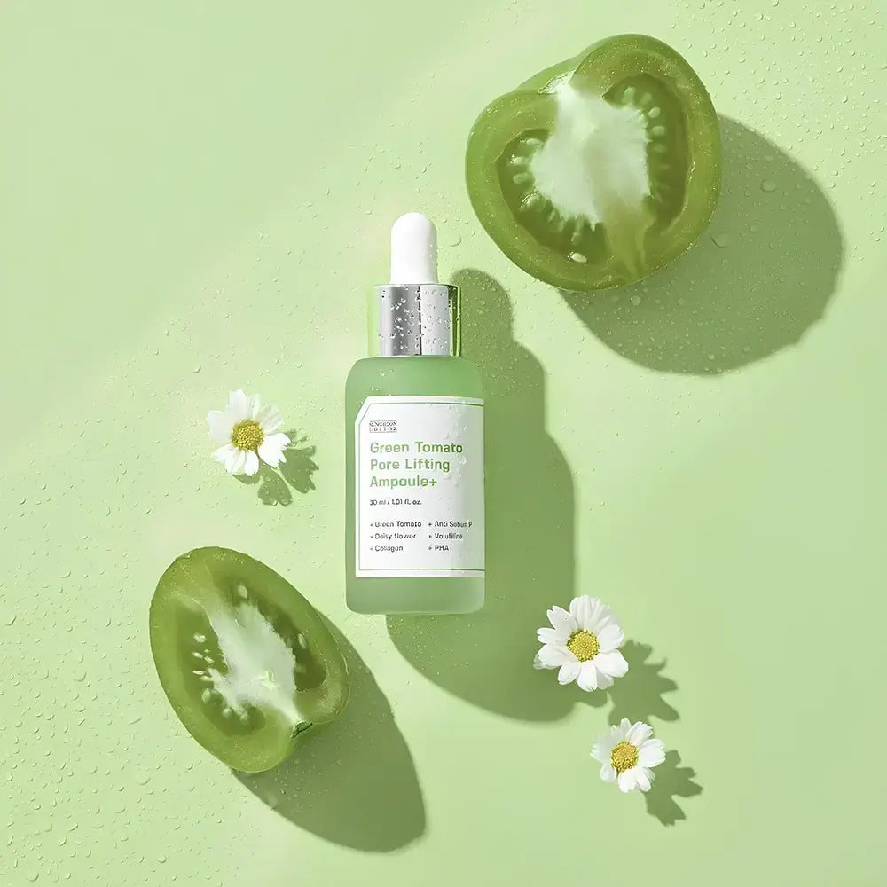 SUNGBOON EDITOR Green Tomato Serum für Gesicht - Pore Lifting - Festigkeit, Mattierung und Porenverkleinerung, 30 ml