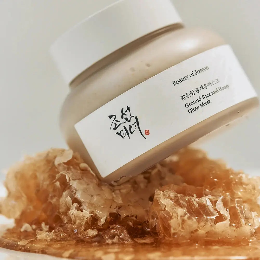 BEAUTY OF JOSEON Reis- und Honig-Glow-Maske - Feuchtigkeitsspendende Gesichtsmaske mit Honig und Kaolin für Hautkomfort - 150 ml