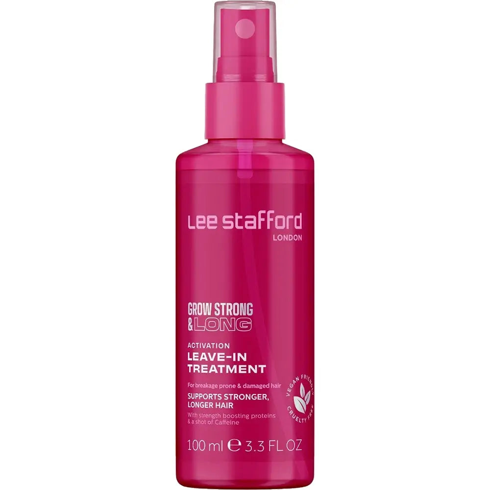 LEE STAFFORD Grow Strong&Long Aktivierungs-Leave-in-Behandlung - Spray-Formel mit hydrolysiertem Lupinen-Samenextrakt, das hilft, das Haar zu stärken und stark zu halten - 100 ml